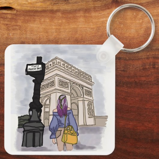Place Charles de Gaulle Paris. キーホルダー (裏面)
