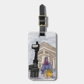 Place Charles de Gaulle Paris. ラゲッジタグ (正面縦)