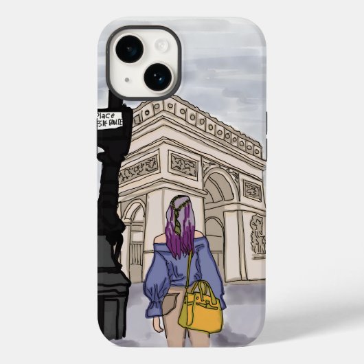 Place Charles de Gaulle Paris. Case-Mate iPhoneケース (裏面)