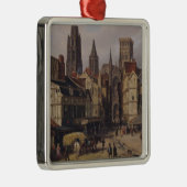 Place de la Haute Vieille旅行、ルーアン1824年 メタルオーナメント (右)