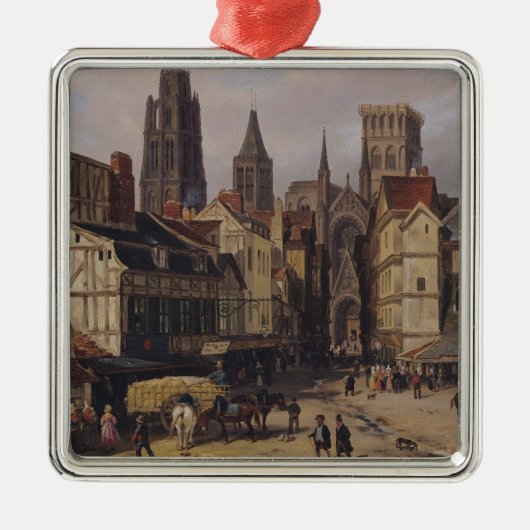 Place de la Haute Vieille旅行、ルーアン1824年 メタルオーナメント (正面)