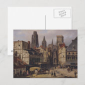 Place de la Haute-Vieille-Tour, Rouen, 1824 ポストカード (正面/裏面)