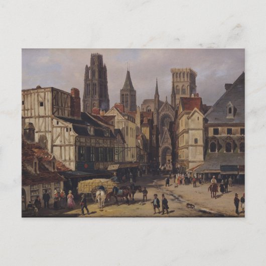 Place de la Haute-Vieille-Tour, Rouen, 1824 ポストカード (正面)