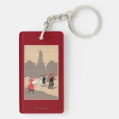 Place de la Republiqueのアールデコ場面 キーホルダー (裏面)