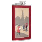 Place de la Republiqueのアールデコ場面 フラスク (右)