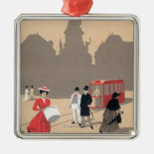 Place de la Republiqueのアールデコ場面 メタルオーナメント (正面)