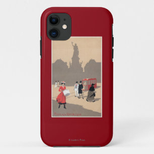 Place de la Republiqueのアールデコ場面 iPhone 11 ケース