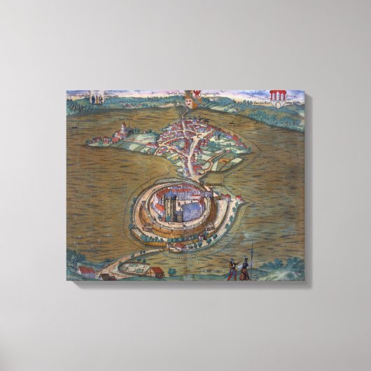 Place de Louis le Grandのビュー、Tの1つ キャンバスプリント (正面)