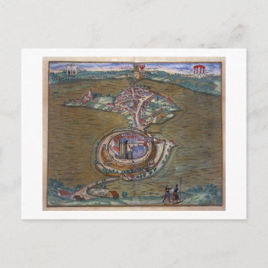 Place de Louis le Grandのビュー、Tの1つ ポストカード (正面)