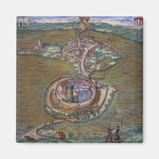 Place de Louis le Grandのビュー、Tの1つ マグネット (正面)