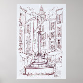 Place Des Augustine | Aix en Provence, France ポスター (正面)