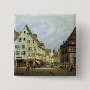 Place duマルケ補助フルーツ、コルマール1875年 缶バッジ