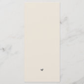 Place Setting Thank You, エレガント Cream Gray Card プログラム (裏面)