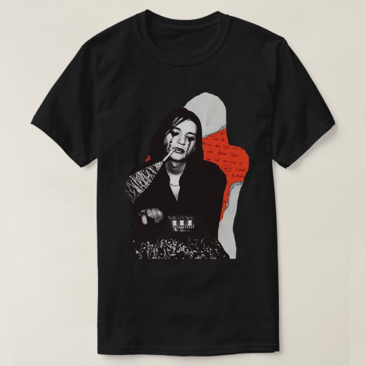 Placebo  rock band,  Malko black and white design  Tシャツ (デザイン正面)