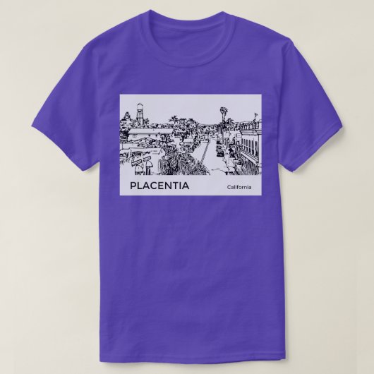 Placentia California Tシャツ (デザイン正面)