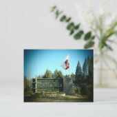 Placerville Californiaの署名ポストカードへようこそ ポストカード (スタンド正面)