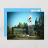Placerville Californiaの署名ポストカードへようこそ ポストカード (正面/裏面)