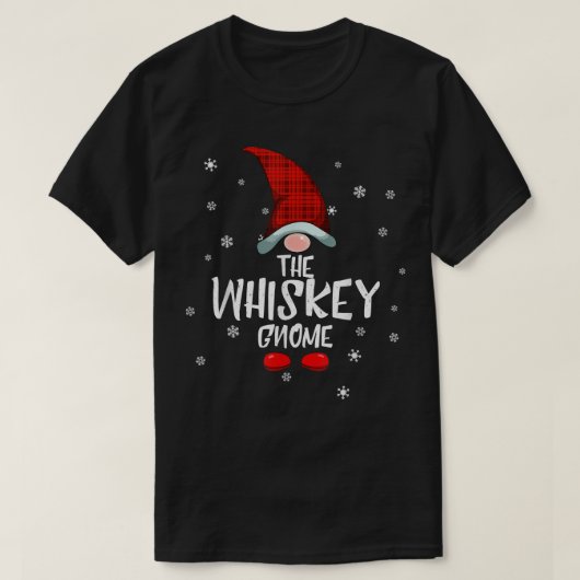 Placidity Whiskey Gnome Family Christmas Pajama Wh Tシャツ (デザイン正面)