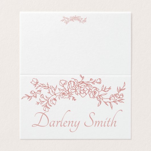 Placing Card Simple Minimalist  (外部フラット)