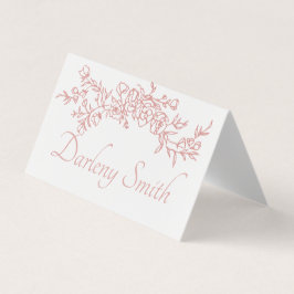 Placing Card Simple Minimalist 