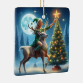 Placing The Star On Top Of Tree セラミックオーナメント (右)