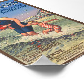 Plages Belges Vintage Poster 1920 ポスター (角)