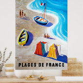 Plages de France – フランスのビーチ ポスター (キッチン)