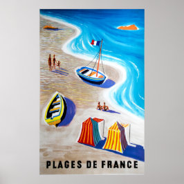 Plages de France – フランスのビーチ ポスター