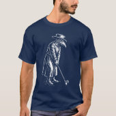 Plague Doctor playing golf Tシャツ (正面)