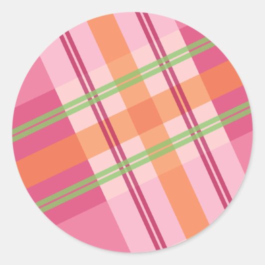 Plaidかわいらしのシールで ラウンドシール (正面)
