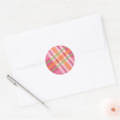 Plaidかわいらしのシールで ラウンドシール (封筒)