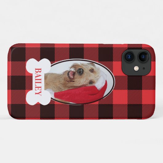 Plaidの犬の写真 Case-Mate iPhoneケース (裏面(横))