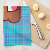 plaidウンチ絵文字 キッチンタオル (四つ折り)
