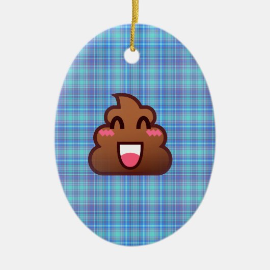 plaidウンチ絵文字 セラミックオーナメント (正面)