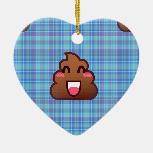 plaidウンチ絵文字 セラミックオーナメント (正面)