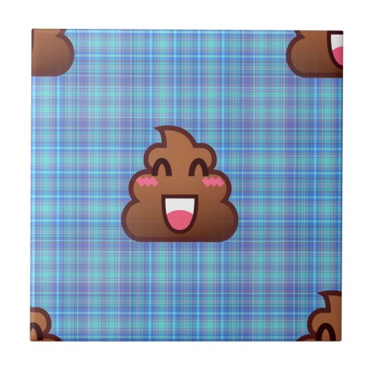 plaidウンチ絵文字 タイル (正面)