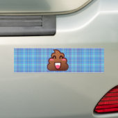 plaidウンチ絵文字 バンパーステッカー (車上)