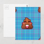plaidウンチ絵文字 ポストカード (正面/裏面)