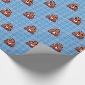 plaidウンチ絵文字 ラッピングペーパー (角)