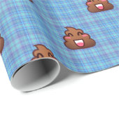 plaidウンチ絵文字 ラッピングペーパー (ロールコーナー)