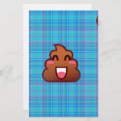 plaidウンチ絵文字 便箋 (正面/裏面)