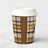 Plaidエレガントロゴ |業務モダンスタイリッシュ 紙コップ (右)