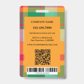 Plaidカラフル会議の写真ID バッジ (裏面)