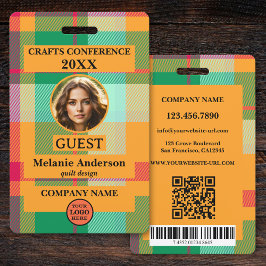 Plaidカラフル会議の写真ID バッジ