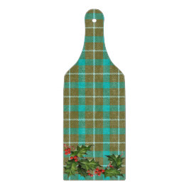 PLAIDクリスマスワイングラスのパドル切断板 カッティングボード