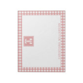 PlaidパタパーソナライズされたーンRN登録ナース ノートパッド (回転)