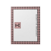 PlaidパタパーソナライズされたーンRN登録ナース ノートパッド (回転)
