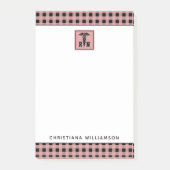 PlaidパタパーソナライズされたーンRN登録ナース ポストイット (正面)