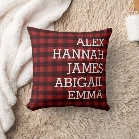 Plaidモダン Kidsが家族を指パーソナライズされた定 クッション (ブランケット)