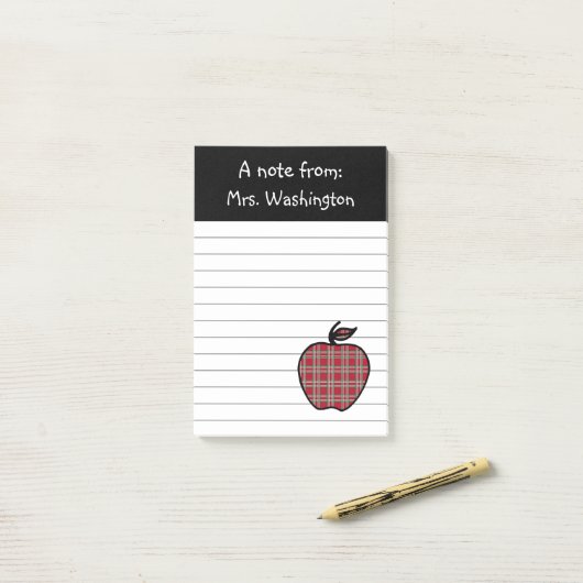 Plaid先生のApple Post It Notes ポストイット (デスク上)